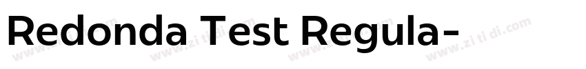 Redonda Test Regula字体转换